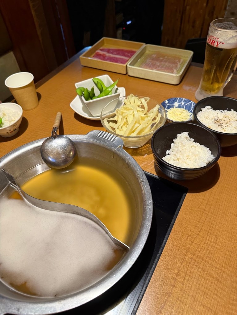Hot pot at restaurant in Tokyo