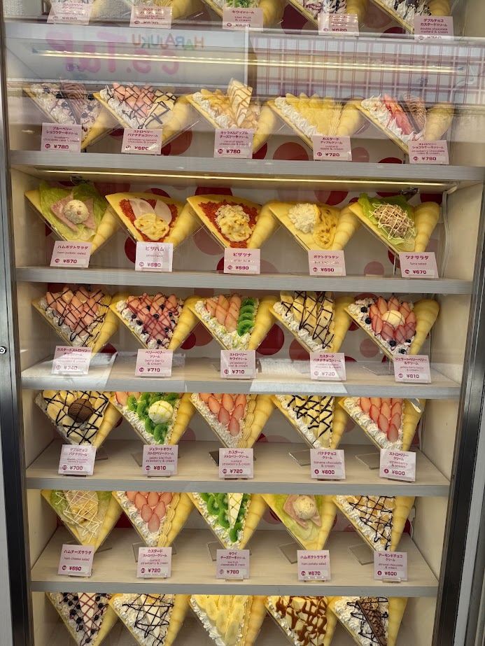 Crepes at Takeshita Street