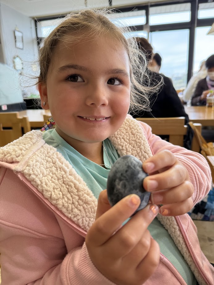 Oldest with a Owakudani black egg